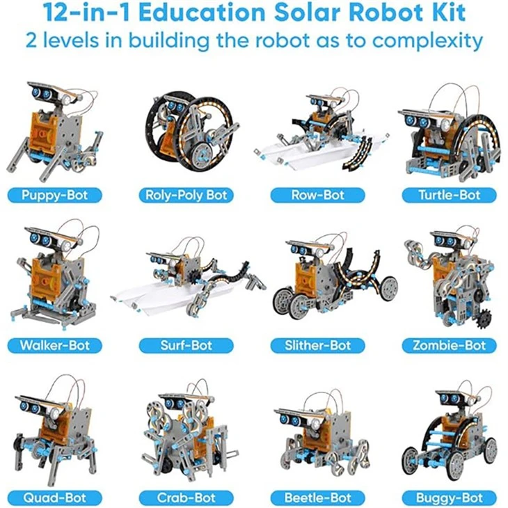 13-in 1 Educational Solar Robot Kit