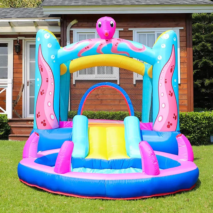 Octopus Theme Inflatable Water Castle