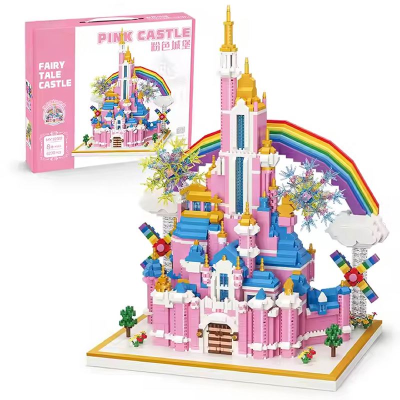 Rainbow Castle Building Blocks Toy
