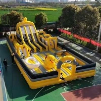 Little Yellow Duck Theme Inflatable Water Castle