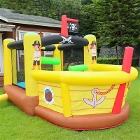 The Pirate Ship Theme Inflatable Castle